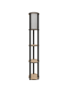 ABERTO DESIGN Staande lamp lichtbruin/zwart - (B)24 x (H)150 x (D)25 cm