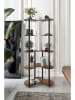 ABERTO DESIGN Lampa stojąca w kolorze brązowo-czarnym - 65 x 150 x 35 cm