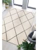 ABERTO DESIGN Kurzflor-Teppich in Creme