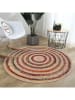 ABERTO DESIGN Kurzflor-Teppich in Beige/ Rot