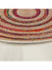 ABERTO DESIGN Kurzflor-Teppich in Beige/ Rot