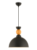 ABERTO DESIGN Hängeleuchte in Schwarz - (H)25 x Ø 30 cm