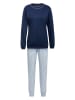 Calida Pyjama lichtblauw/donkerblauw