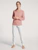 Calida Pyjama in Rosa/ Weiß