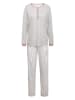 Calida Pyjama in Weiß/ Rosa