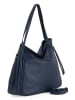 Lucca Baldi Skórzany shopper bag "Fiesole" w kolorze granatowo-niebieskim - 34 x 29 x 15 cm