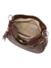 Lia Biassoni Leren schoudertas "Monate" bruin - (B)36 x (H)26 x (D)10 cm