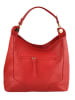 Lia Biassoni Leren schoudertas "Nardis" rood - (B)28 x (H)39 x (D)12 cm