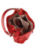 Lia Biassoni Leren schoudertas "Nardis" rood - (B)28 x (H)39 x (D)12 cm