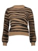 JDY Pullover in Braun/ Schwarz