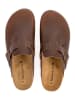 BABUNKERS Family Leder-Clogs in Braun