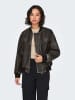 ONLY Kunstlederjacke in Schwarz