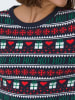 ONLY Sweter w kolorze granatowo-czerwono-zielonym