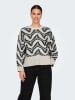 ONLY Pullover in Schwarz/ Weiß