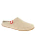 Living Kitzbühel Wollen pantoffels "Rodekruis" beige