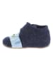 Living Kitzbühel Wollen pantoffels "Tijger & Voetbal" donkerblauw