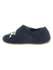 Living Kitzbühel Wollen pantoffels "Snowbear" donkerblauw