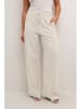 Kaffe Marlenehose in Beige/ Weiß