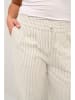 Kaffe Marlenehose in Beige/ Weiß