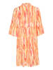 Kaffe Kleid in Orange/ Rot/ Weiß