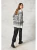 Cecil Cardigan in Grau/ Schwarz