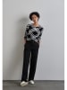 Street One Pullover in Schwarz/ Grau