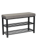 STORE IT Regał "Loft" w kolorze szaro-srebrnym na buty - 80 x 50 x 31 cm
