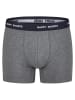 Happy Shorts 2er-Set: Boxershorts in Dunkelblau/ Grau