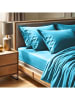 MIX&MATCH Renforcé hoeslaken turquoise