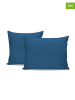 MIX&MATCH 2-delige set: renforcé kussenhoezen blauw