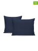 MIX&MATCH 2-delige set: renforcé kussenhoezen donkerblauw