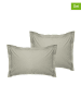 MIX&MATCH 2-delige set: renforcé kussenhoezen grijs