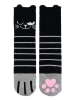 moses. Antislip-glittersokken "Ed, the Cat" zwart