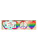 moses. 12-delige set: hangers "Peace Love & Happiness"