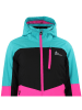 Peak Mountain 2tlg. Ski-/ Snowboardoutfit "Abiola" in Türkis/ Pink/ Schwarz