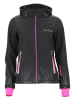 Peak Mountain Softshelljacke "Abra" in Schwarz/ Pink