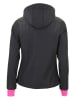 Peak Mountain Softshelljacke "Abra" in Schwarz/ Pink