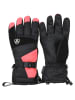 Peak Mountain Rękawice narciarskie "Miss" w kolorze czarno-pomarańczowym