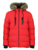 Peak Mountain Doorgestikte jas "Anory" rood