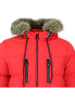 Peak Mountain Doorgestikte jas "Anory" rood