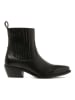 Lazamani Leder-Stiefeletten in Schwarz