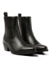 Lazamani Leder-Stiefeletten in Schwarz
