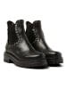 Lazamani Leren chelseaboots zwart