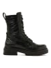 Lazamani Leder-Boots in Schwarz
