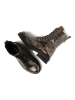 Lazamani Leren boots bruin/goudkleurig