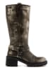 Lazamani Leder-Stiefel in Silber