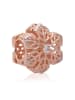 Pandora Rosévergulde bead met edelstenen