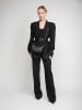 Michael Kors Leder-Umhängetasche in Schwarz - (B)20 x (H)12 x (T)6 cm