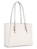 Michael Kors Leren schoudertas crème - (B)39 x (H)27 x (D)13 cm
