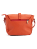 Lia Biassoni Leder-Umhängetasche "Mella" in Orange - (B)24 x (H)20 x (T)10 cm